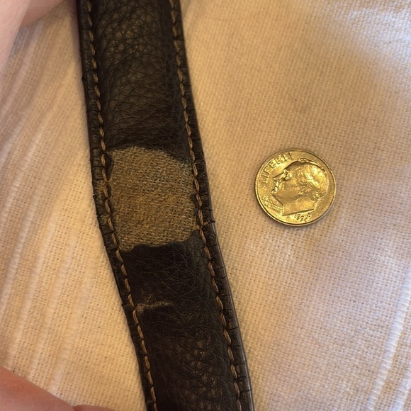 Tignanello leather two tone black cream large Handbag Tote Purse 9x14x5 inches - Picture 17 of 17